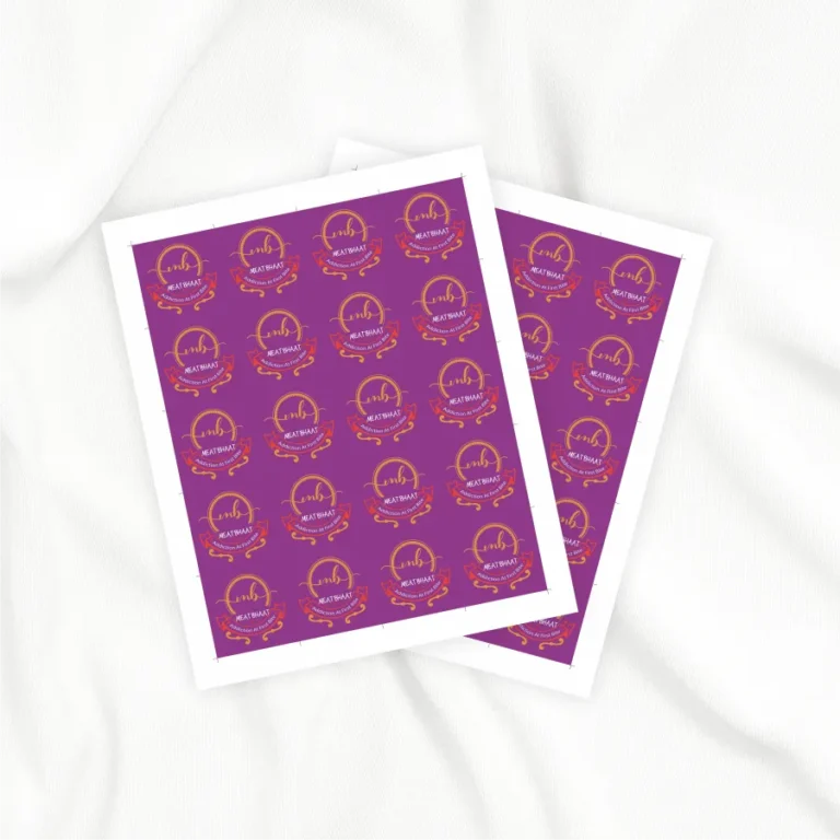 Paper Gumming Sticker Square Shape