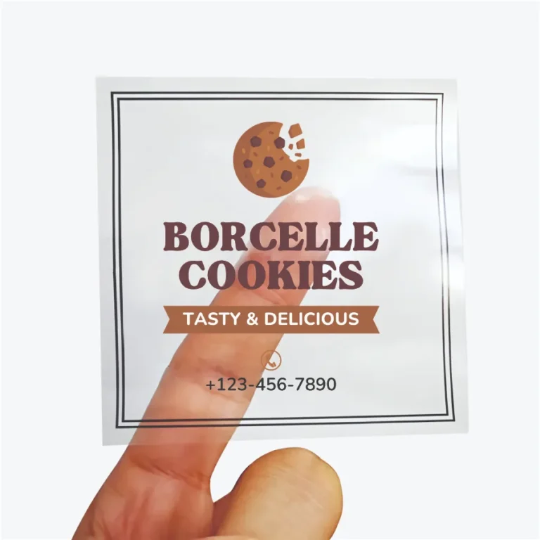 Transparent Sticker Square Shape