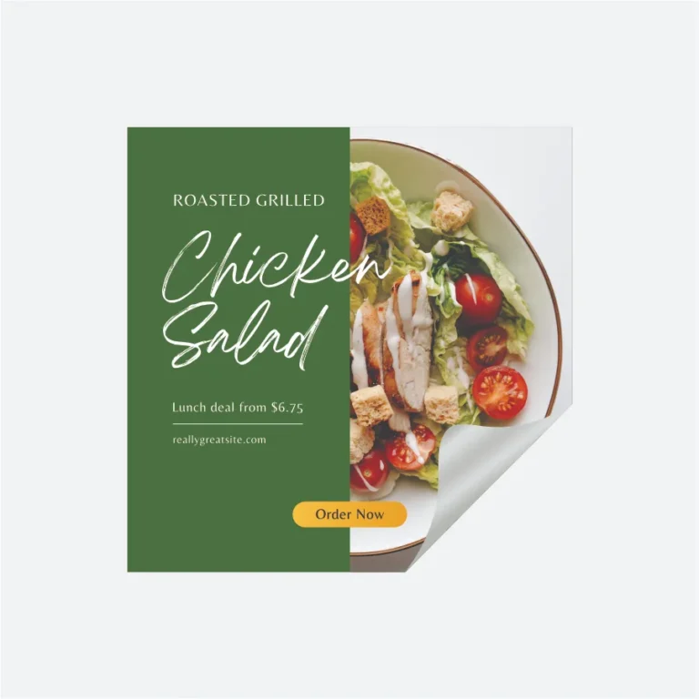 Transparent Sticker Square Shape